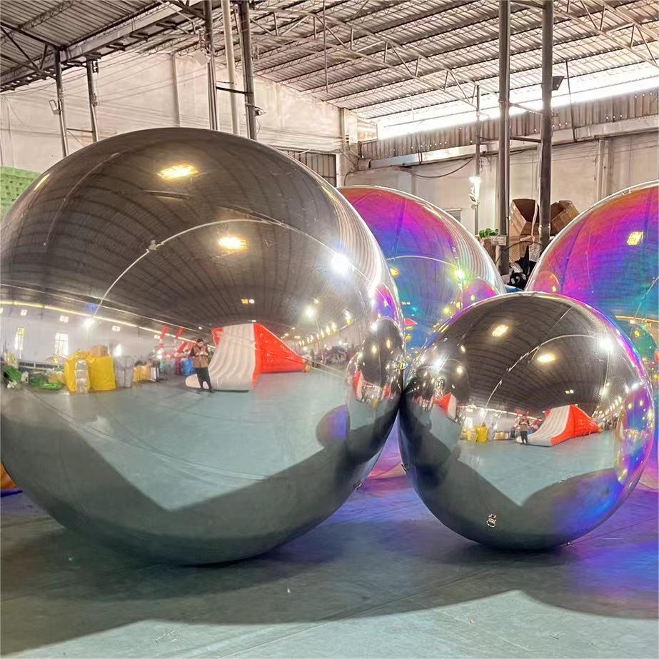 Bundle Sale:Silver Big Shiny Inflatable Ball