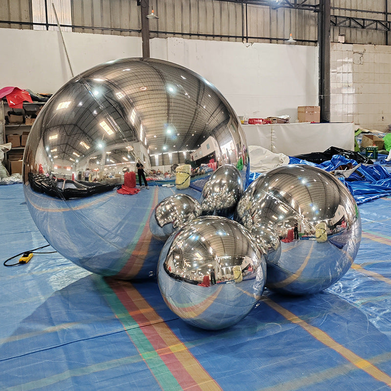 Bundle Sale:Silver Big Shiny Inflatable Ball