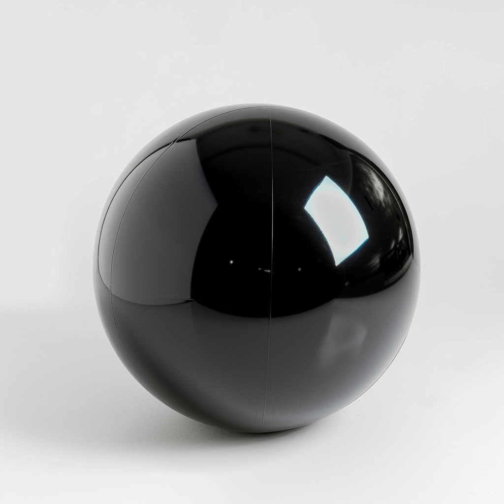 Black-Big Shiny Inflatable Ball