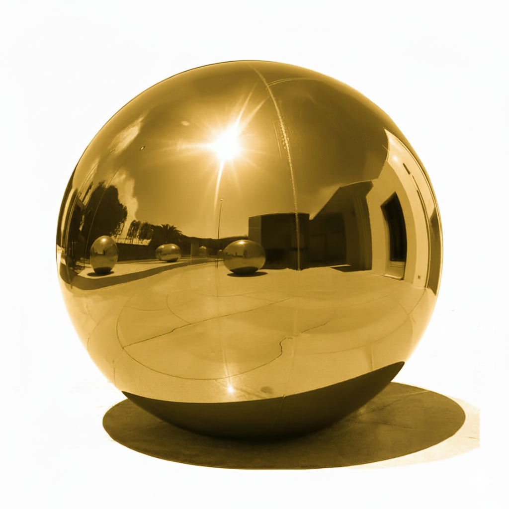 Gold-Big Shiny Inflatable Ball
