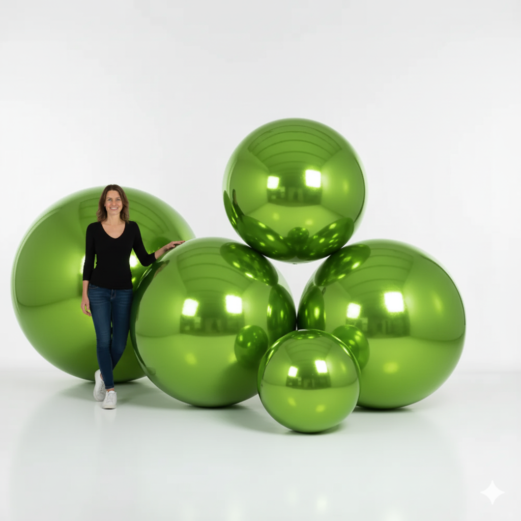 Bundle Sale: Light Green Big Shiny Inflatable Ball