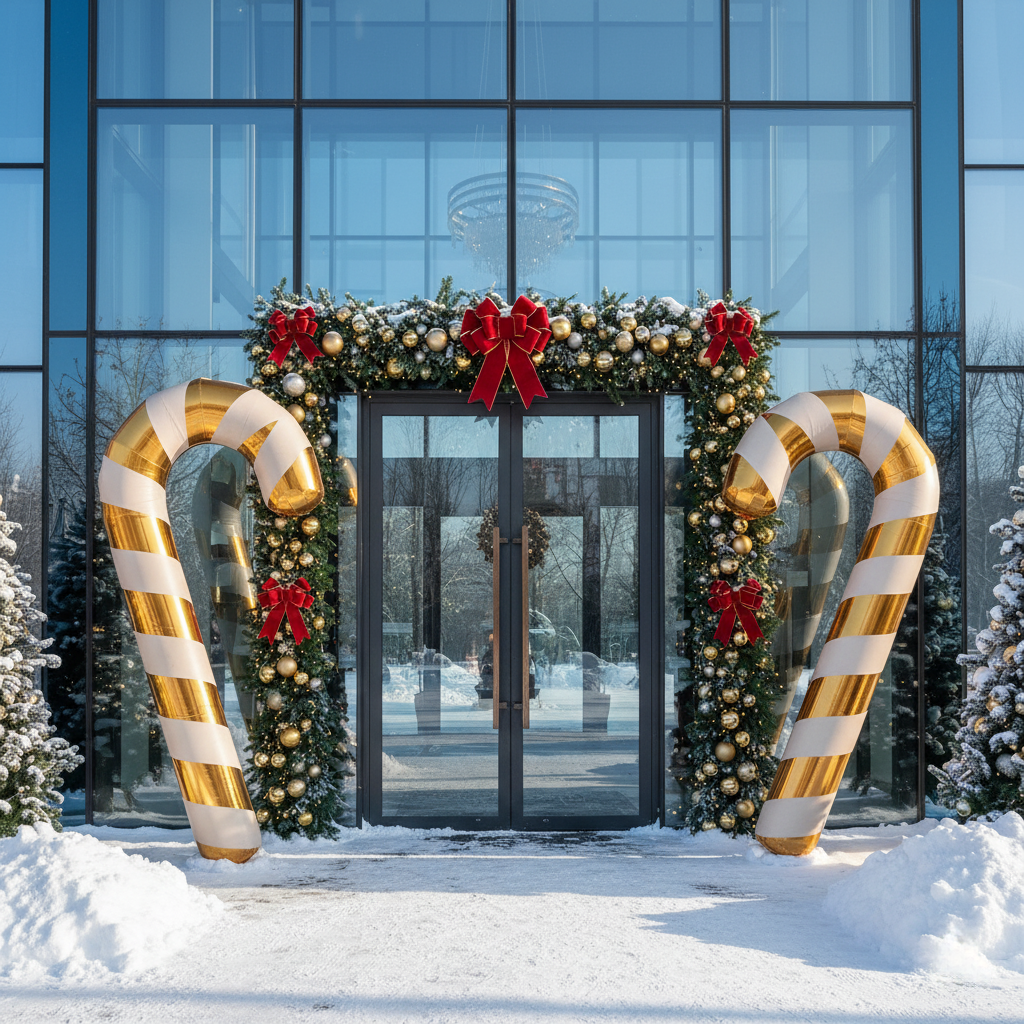 Big Shiny Inflatable Reusable Candy Canes