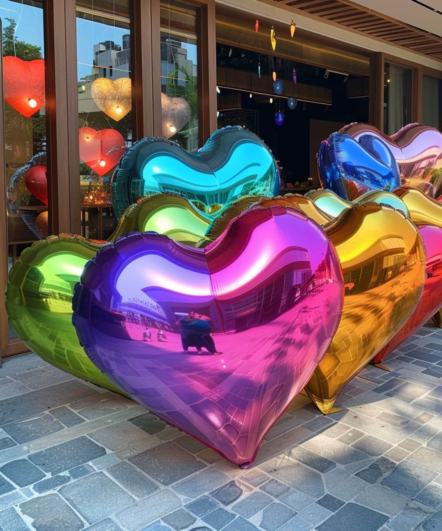 Inflatable Giant Shiny Heart
