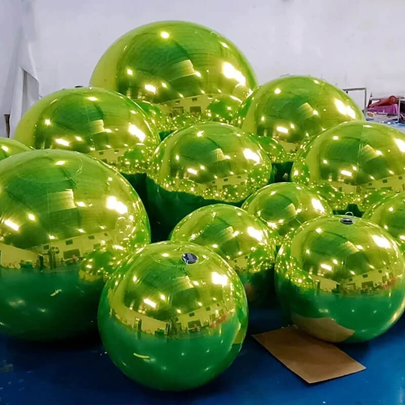 Bundle Sale: Light Green Big Shiny Inflatable Ball