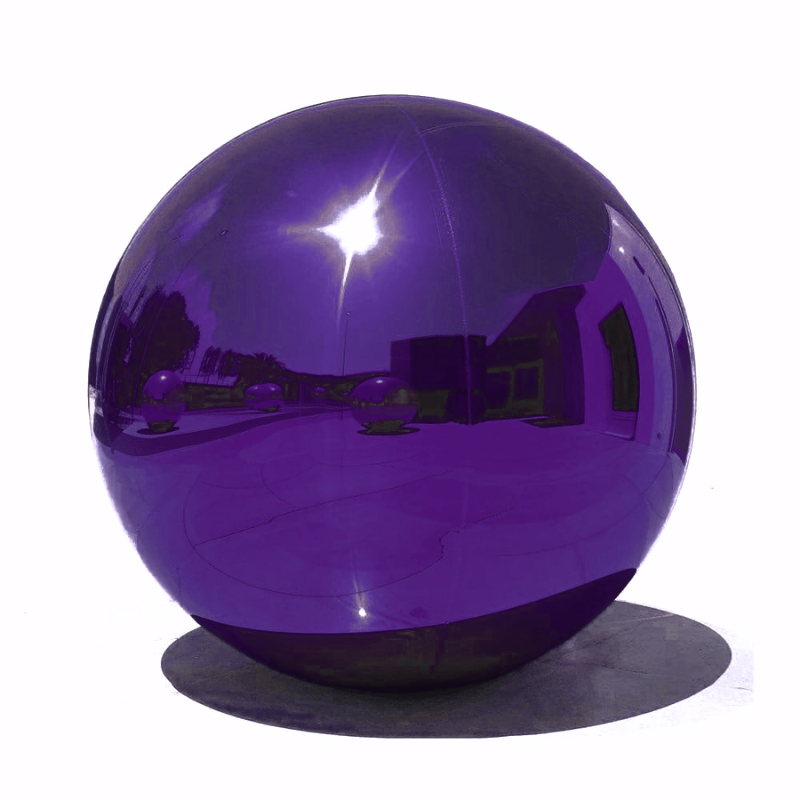 Purple-Big Shiny Inflatable Ball