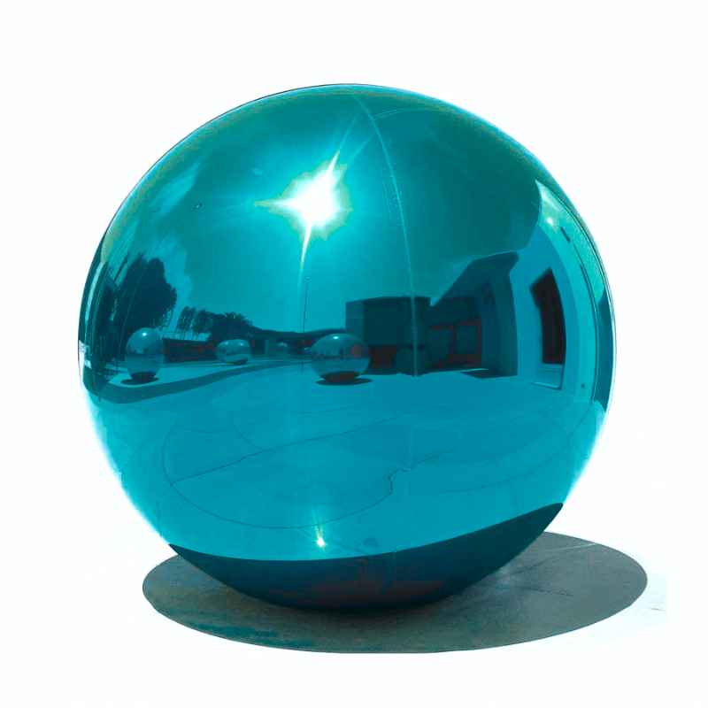 Vcs Mirror Ball Sfera Riflettente In Metallo – Diametro 25,4 Cm, Colore Blu, Inossidabile E Infrangibile Per Giardino