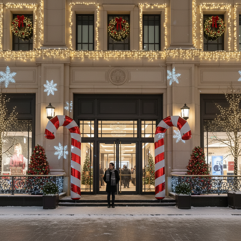 Big Shiny Inflatable Reusable Candy Canes