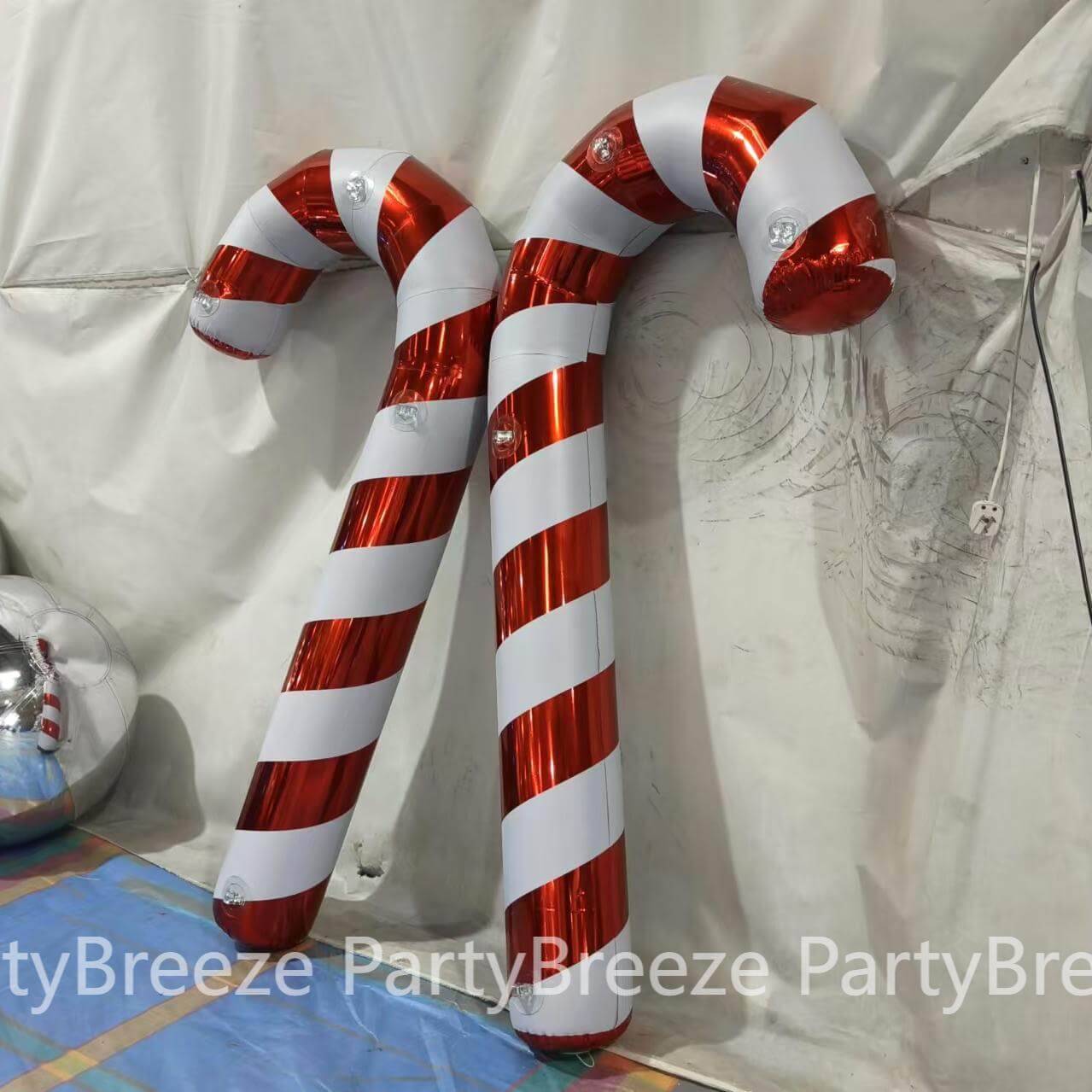 Big Shiny Inflatable Reusable Candy Canes